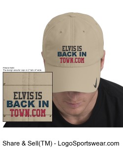 Elvis Movie Embroidered Hat Design Zoom